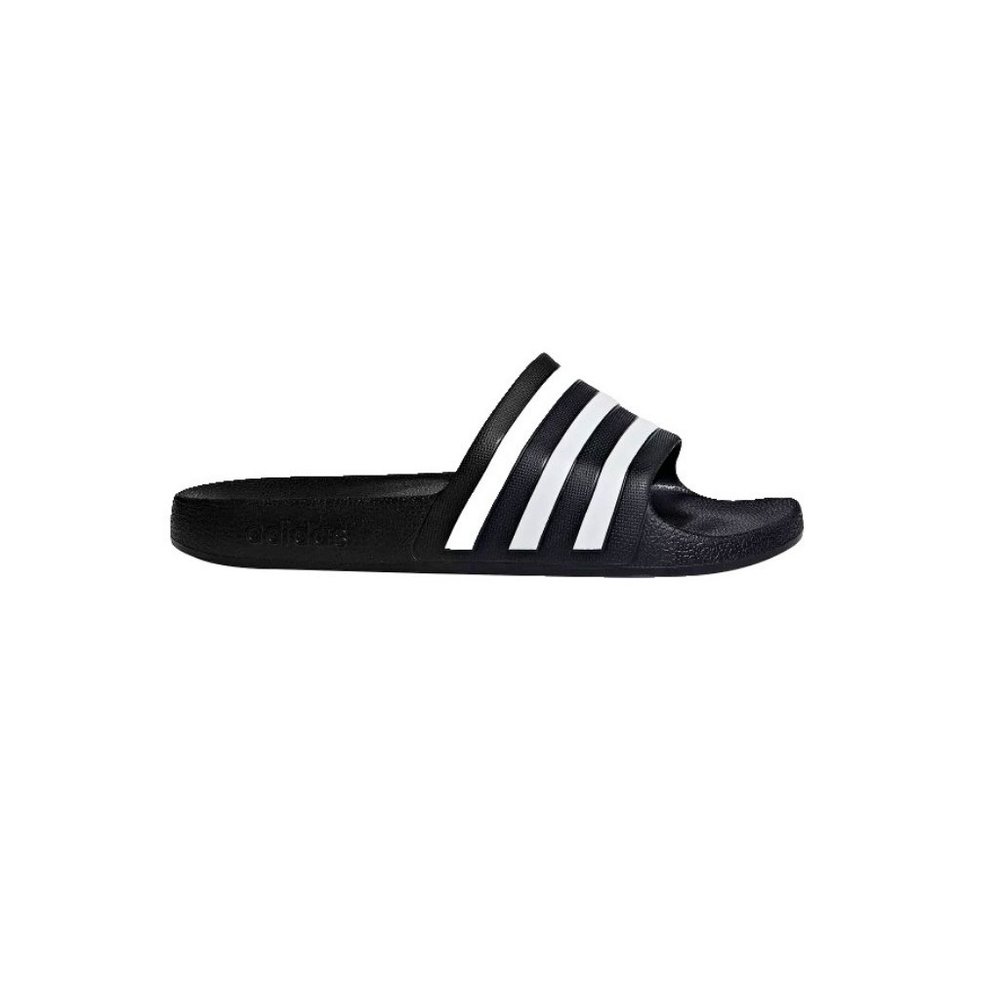 NEW Adidas Adilette Aqua Slide Sandals Black White Men 10 Women 11